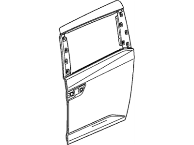 Honda 67611-TK8-A00ZZ Skin, R. Slide Door