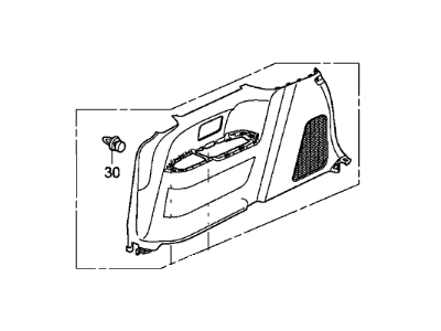 Honda 84620-TK8-A13ZB Base, R. *NH767L*