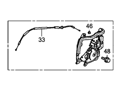 Honda 72650-TK8-A01 Latch Assembly, Driver Side Slide Door (Manual)