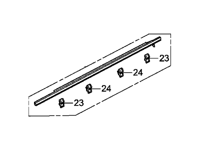 Honda Odyssey Door Moldings - 72410-TK8-A11