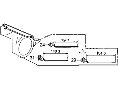 Honda 32113-TK8-A00 Sub-Wire, RR. Bumper