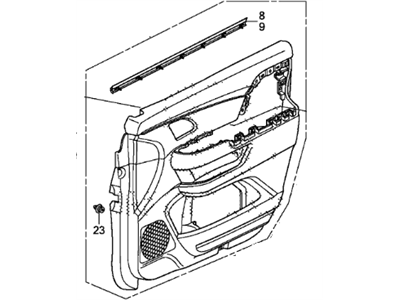 Honda 83501-TK8-A02ZB Lng, R. FR. *NH767L*