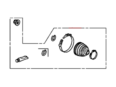 Honda 44018-TK8-A21 Boot Set, Outboard