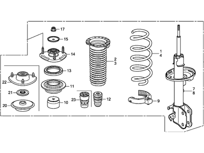 Honda 51602-TK8-A07 Damper Assy,L FR