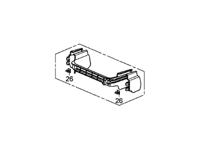 Honda 81596-TK8-A41ZB Cover, L. FR. Seat Foot *NH767L* (RR) (TRUFFLE)