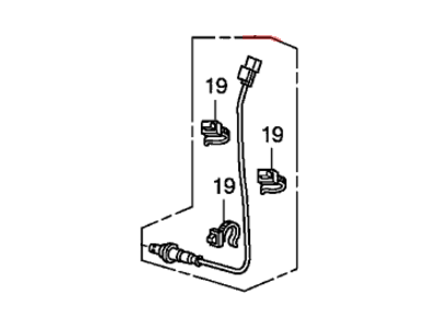 2013 Honda Ridgeline Oxygen Sensor - 36542-R70-A01