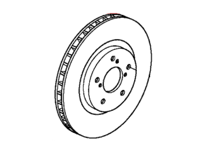 Honda 45251-TK8-A02 Disk, Front Brake (17