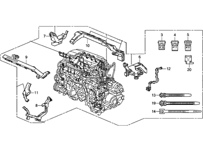 Honda 32110-RV0-A50 Wire Harness, Engine