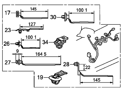 Honda 32751-TK8-A20 Wire Harness, Driver Door