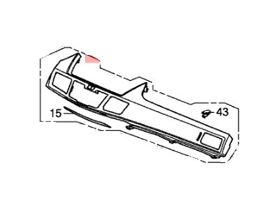 Honda 77248-TK8-A01ZA Panel, Center *NH658L* (Non Navigation) (DJ INTERIOR SILVER)