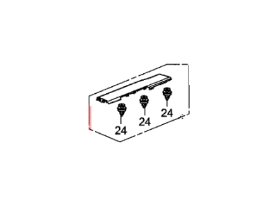 Honda 84261-TK8-A01ZB Garnish Assy., L. RR. Side (Inner) *NH767L* (TRUFFLE)