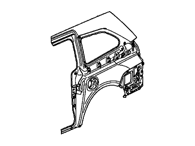 Honda 04646-TK8-A41ZZ Panel Set, L. RR. (Outer) (DOT)