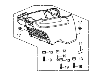 2012 Honda Odyssey Center Console Base - 83414-TK8-A03ZC