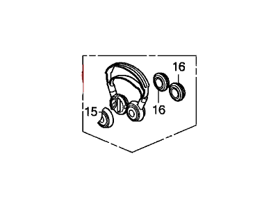 Honda 39580-TK8-A21 Headphone Unit (Panasonic)