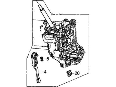 Honda 54200-TK8-A82 Bracket Set,Base