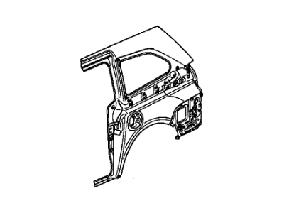 Honda 04636-TK8-A41ZZ Panel Set, R. RR. (Outer) (DOT)