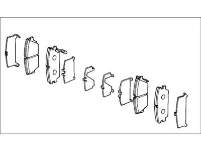 1988 Honda Accord Brake Pad Set - 45022-SE0-A11