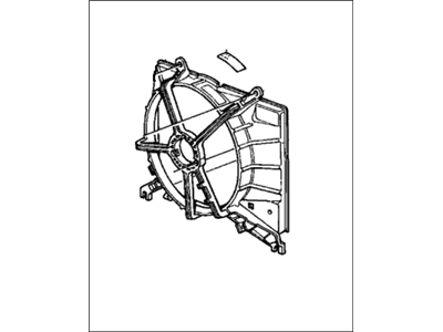 1989 Honda Accord Fan Shroud - 19015-PH4-665