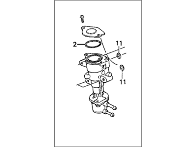 1987 Honda Accord Idle Control Valve - 16500-PJ0-661