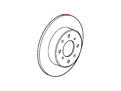 1988 Honda Prelude Brake Disc - 45251-SA6-670