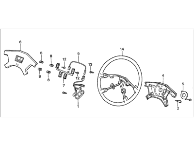 1986 Honda Accord Steering Wheel - 78501-SE3-A06ZA