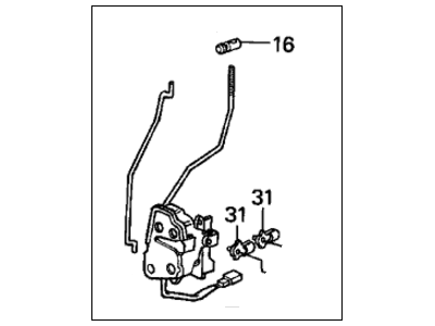 1986 Honda Accord Door Lock Actuator - 72110-SE0-A01