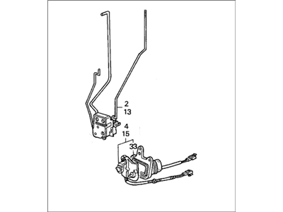 1987 Honda Accord Door Latch Assembly - 72110-SE3-A12