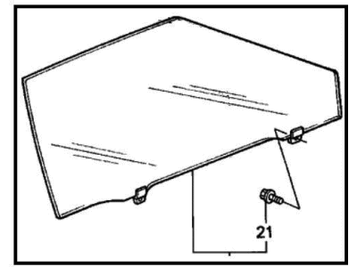 1987 Honda Accord Auto Glass - 73350-SE0-A00