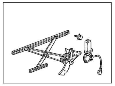 1988 Honda Accord Window Regulator - 72210-SE3-A01