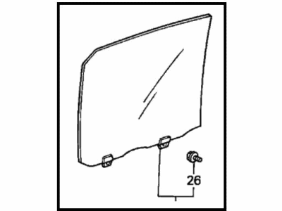 1987 Honda Accord Auto Glass - 73400-SE5-A00