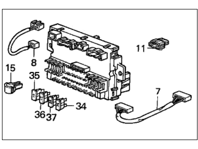 Honda 38200-SE0-A13 Box Assembly, Fuse