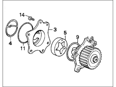 Honda 15100-PH1-000 Pump Assembly, Oil