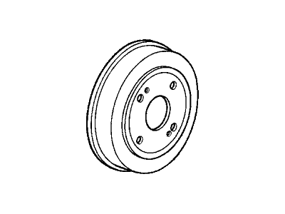 Honda 42610-SE0-000 Drum, Rear Brake