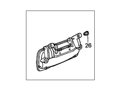 1988 Honda Accord Door Handle - 72640-SE3-014ZG