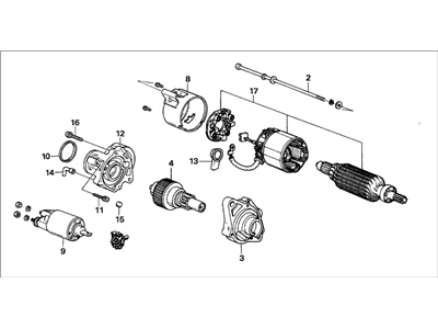 Honda 31200-PD2-664 Starter Motor Assembly