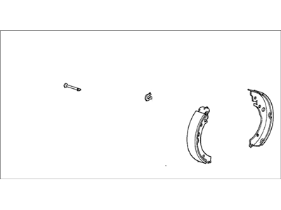 1989 Honda Accord Brake Shoe Set - 43053-SE0-A00