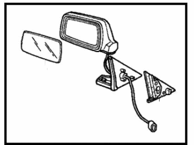 1987 Honda Accord Car Mirror - 76250-SE0-A14