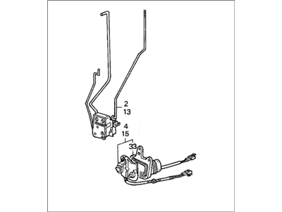 Honda 72150-SE3-A12 Lock Assembly, Left Front Door Power