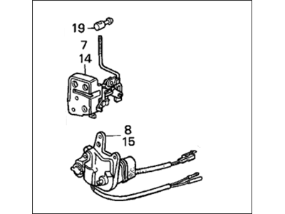 1989 Honda Accord Door Lock - 72650-SE5-A10