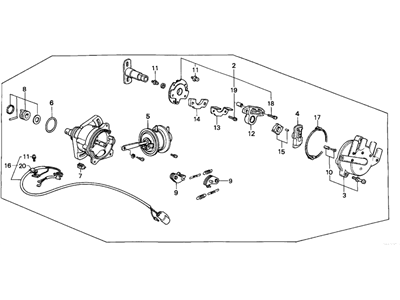 1986 Honda Accord Distributor - 30100-PH4-661