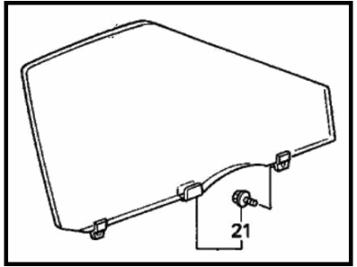 1987 Honda Accord Auto Glass - 73350-SE5-A00