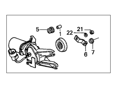 1988 Honda Accord Wiper Motor - 76505-SE0-A04