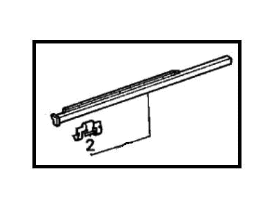 1987 Honda Accord Door Moldings - 72910-SE3-A01