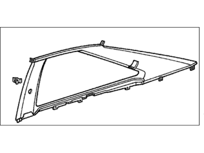 Honda 84180-SE0-A11ZA Lining, L. Quarter *NH91L* (LOFTY GRAY)