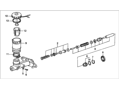 Honda 46100-SM4-J03 Master Cylinder Assembly