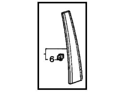 1987 Honda Accord Door Moldings - 72470-SE3-023
