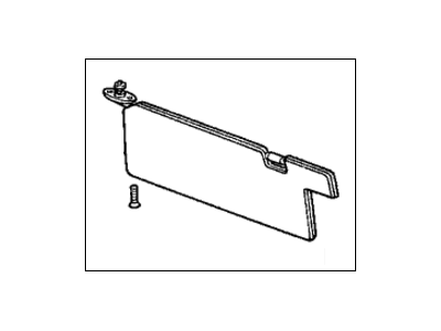 Honda 83280-SE3-A22ZA Sunvisor Assembly, Driver Side (Lofty Gray)