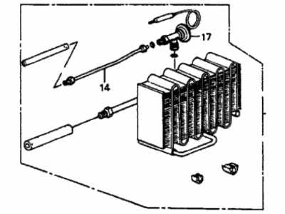 Honda 80210-SE0-A01 Evaporator Sub-Assembly