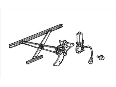 1986 Honda Accord Window Regulator - 72250-SE0-Y01