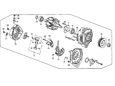 Honda 31100-PJ0-663 Alternator (Cjk35)